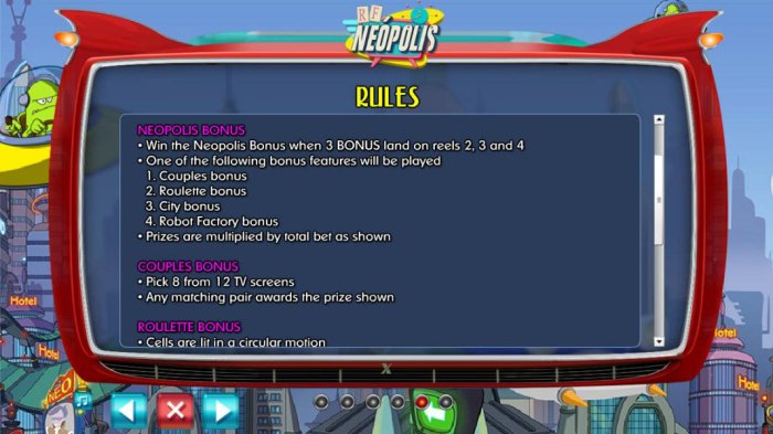 All Online Pokies - Neopolis Bonus Rules and Couples Bonus Rules