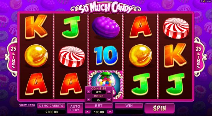 So Much Candy by All Online Pokies