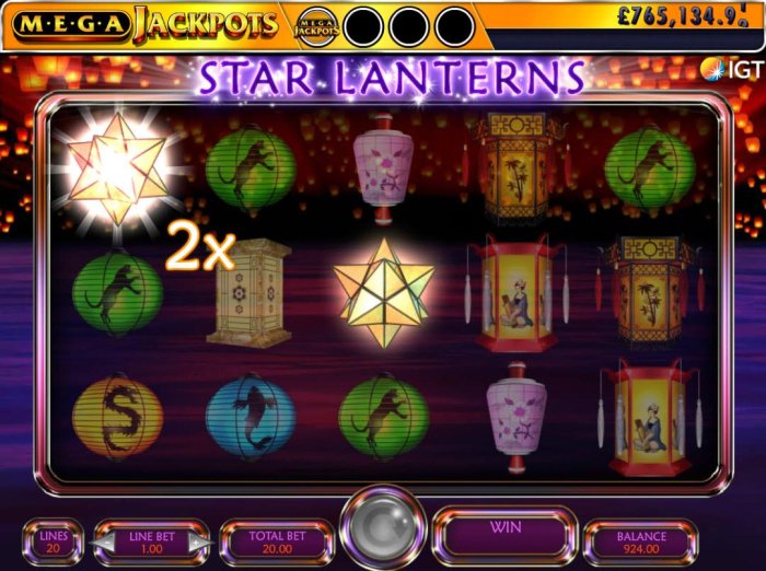 All Online Pokies image of Star Lanterns Mega Jackpots
