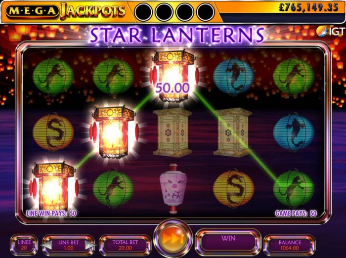 Star Lanterns Mega Jackpots screenshot