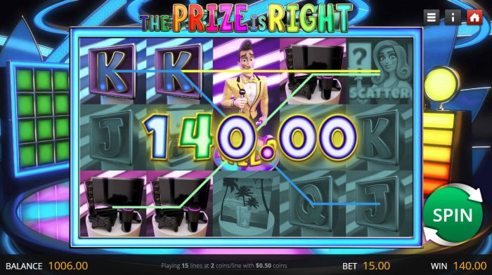 Multiple winning combinations leads to a big win by All Online Pokies