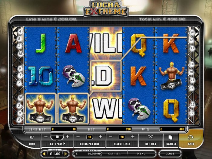 Lucha Extreme by All Online Pokies