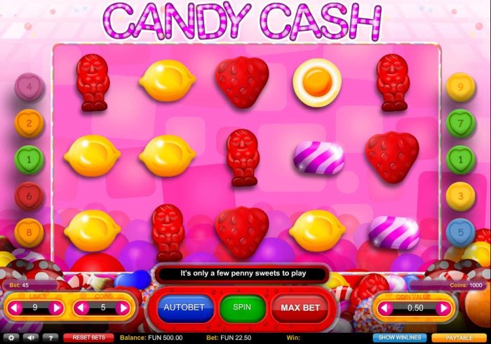 Candy Cash by All Online Pokies