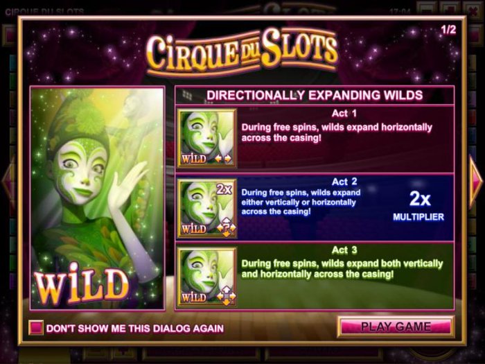 All Online Pokies - games features directionally expanding wilds.