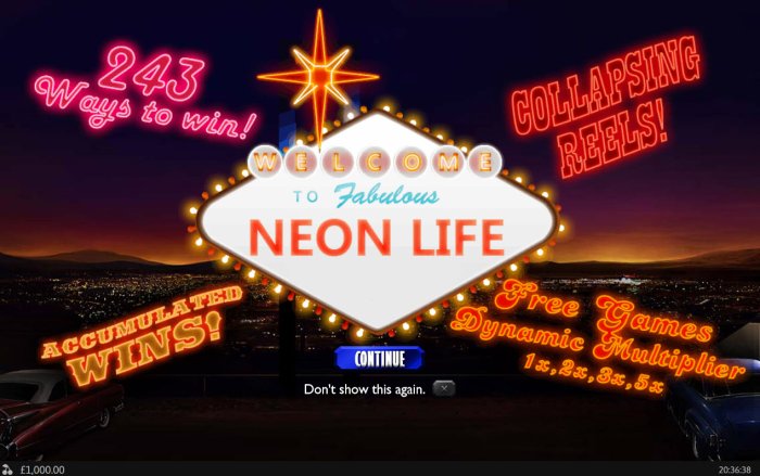 Neon Life by All Online Pokies