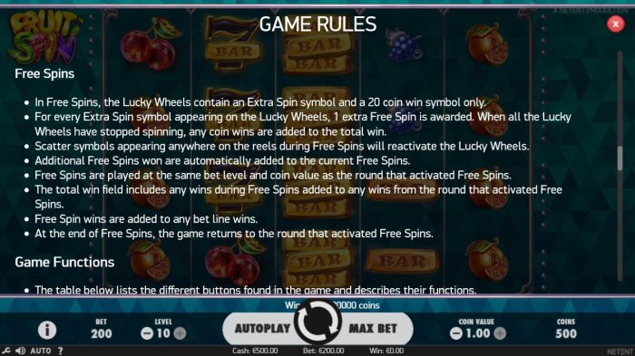 All Online Pokies image of Fruit Spin