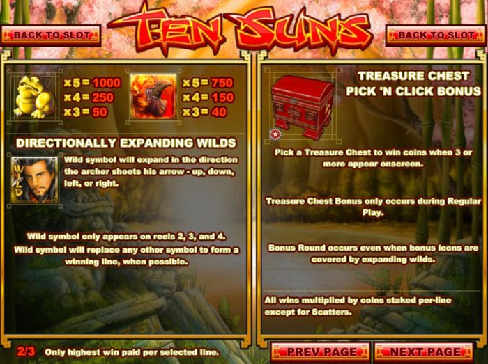 All Online Pokies image of Ten Suns