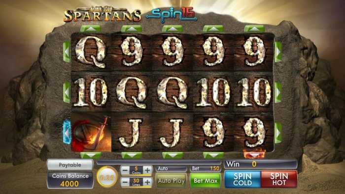Age of Spartans Spin 16 by All Online Pokies