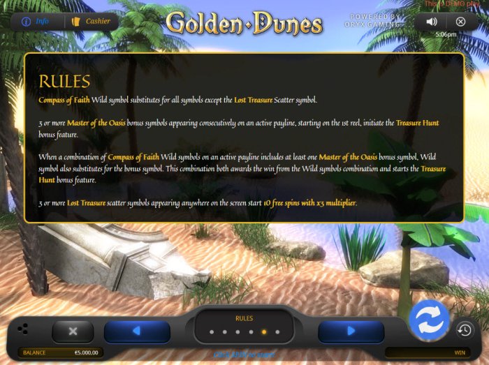 All Online Pokies image of Golden Dunes
