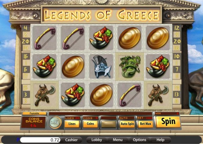 All Online Pokies image of Legends of Greece