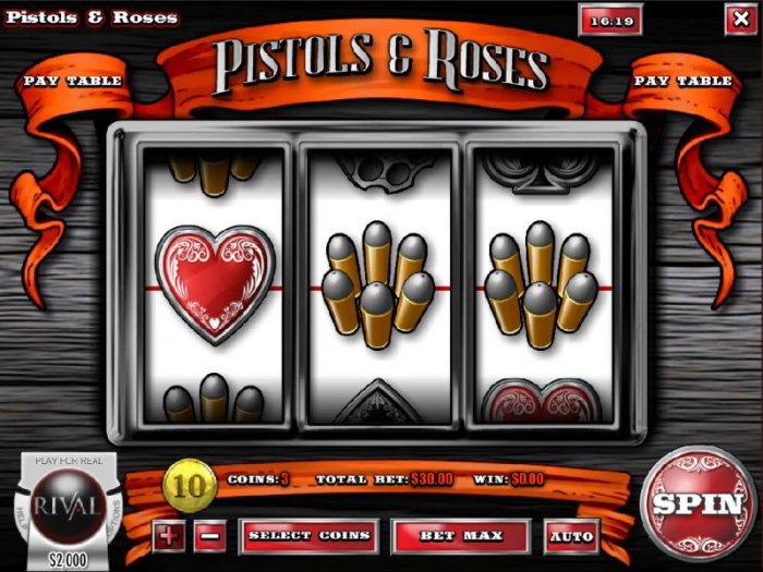 All Online Pokies image of Pistols & Roses