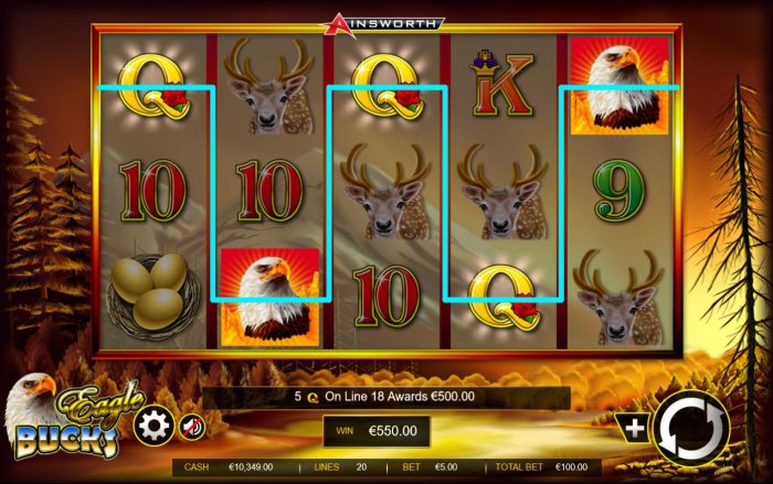 A winning Five of a Kind - All Online Pokies