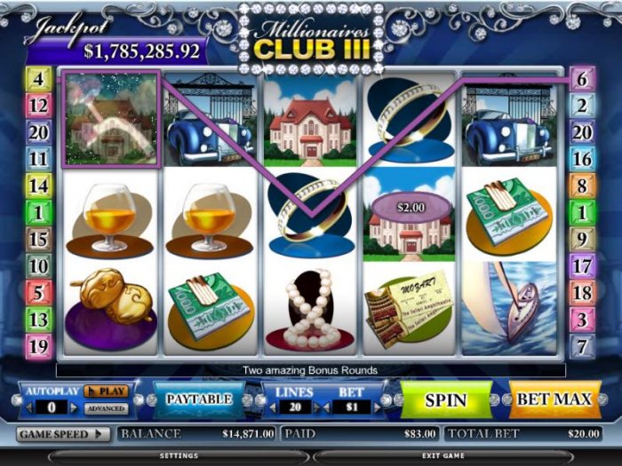 Millionaires Club III by All Online Pokies
