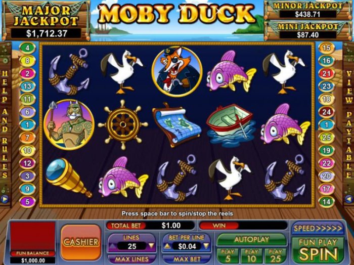 Moby Duck by All Online Pokies