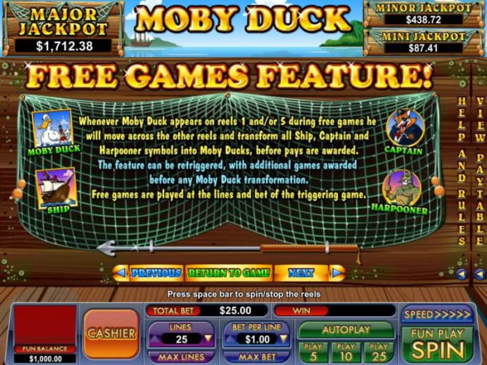 All Online Pokies - free games feature rules continued