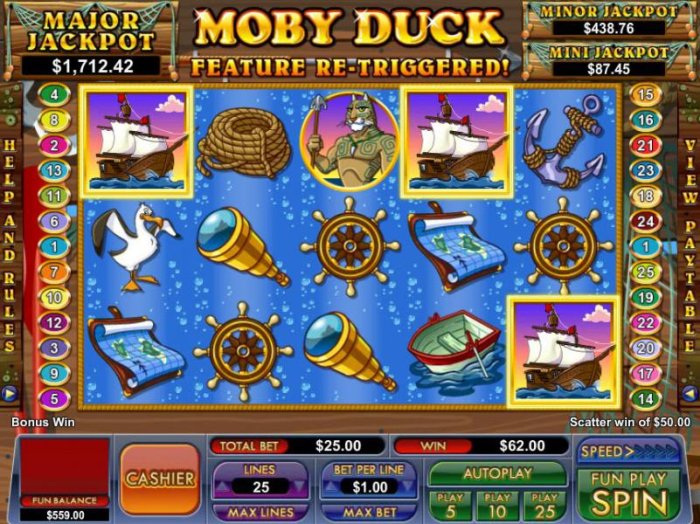 free games feature re-triggered by All Online Pokies