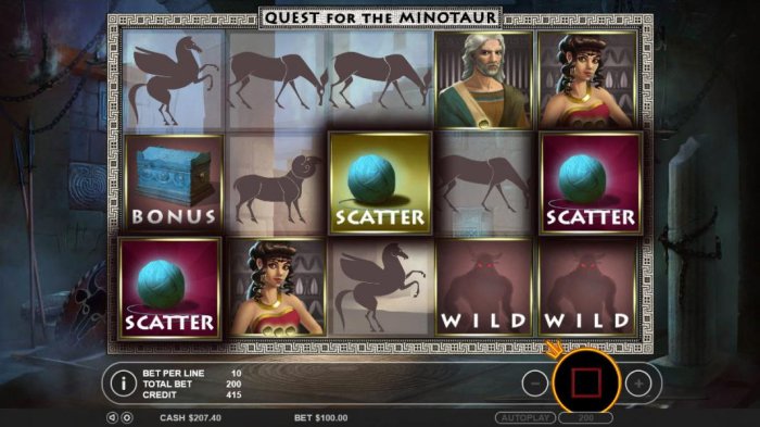Quest for the Minotaur by All Online Pokies