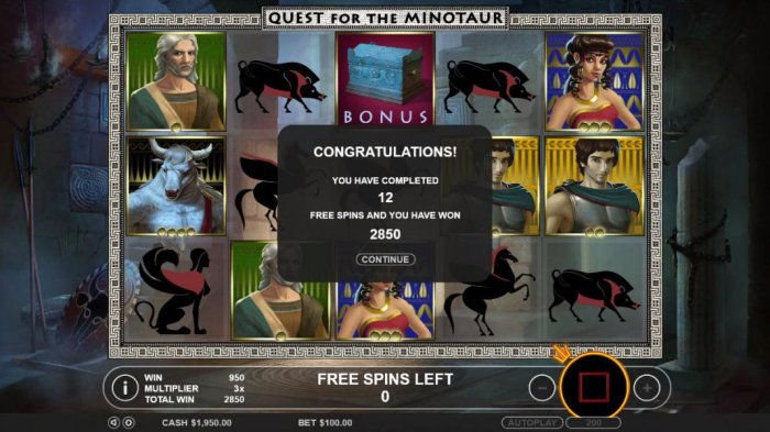Quest for the Minotaur by All Online Pokies