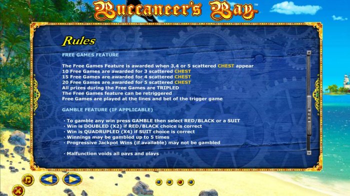 All Online Pokies - Free Games feature Rules