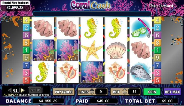 All Online Pokies image of Coral Cash