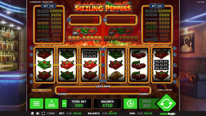 All Online Pokies image of Sizzling Peppers
