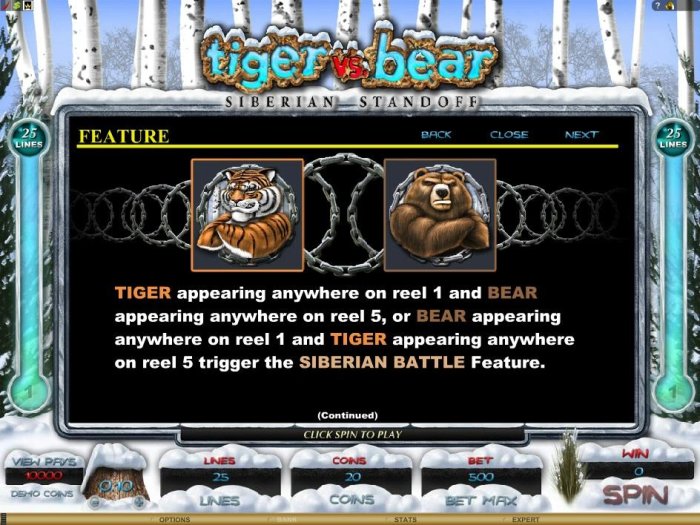 Tiger vs. Bear screenshot