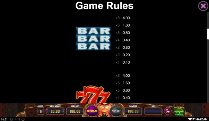 Bar's & 7's screenshot