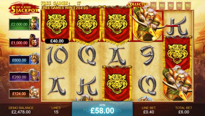 All Online Pokies - A 58.00 jackpot awarded as a result of the Tiger Super Spin.