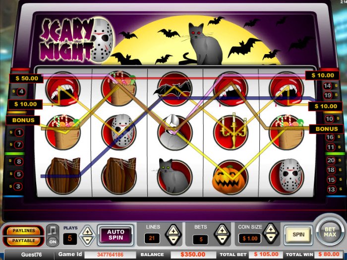 All Online Pokies image of Scary Night