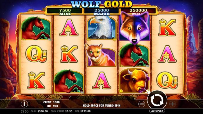 Main game board featuring five reels and 25 paylines with a $30,000 max payout. by All Online Pokies