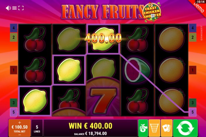 All Online Pokies image of Fancy Fruits Crazy Chicken Shooter