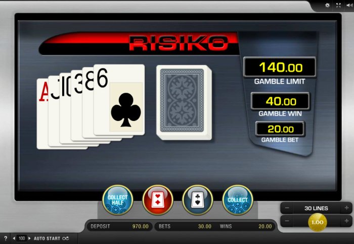 All Online Pokies - Red or Black Gamble feature