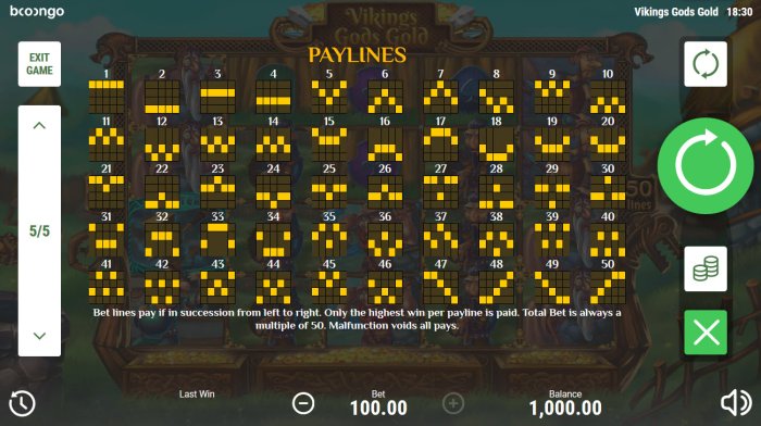 All Online Pokies - Paylines 1-50