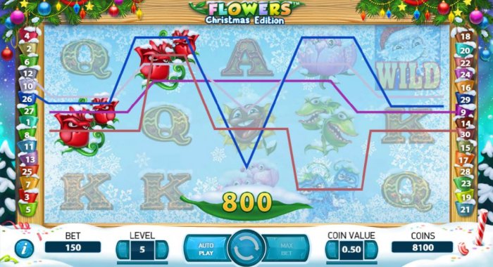 Flowers Christmas Edition by All Online Pokies