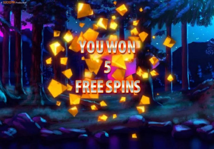 Five free spins awarded. - All Online Pokies
