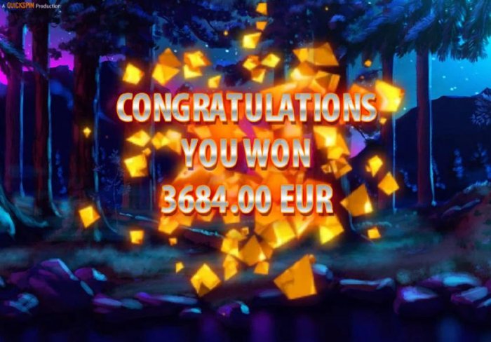 Free Spins feature pays out a total of 3,684.00 for a mega win. - All Online Pokies