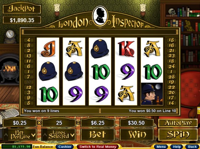 All Online Pokies image of London Inspector