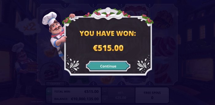 Total free spins bonus payout 515 credits - All Online Pokies