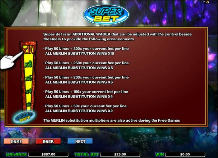 super bet feature rules by All Online Pokies