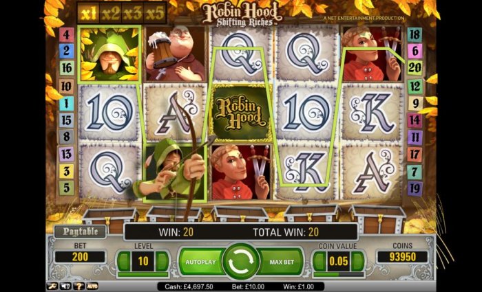 All Online Pokies - Robin Hood Shifting Riches 220 credit jackpot win