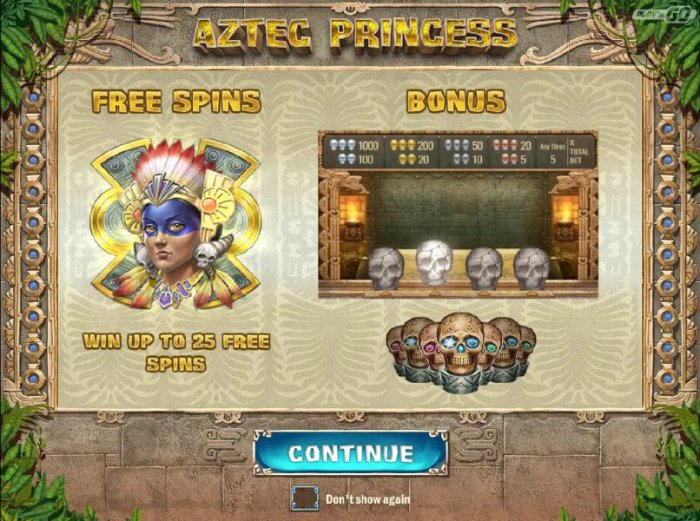 All Online Pokies image of Aztec Princess