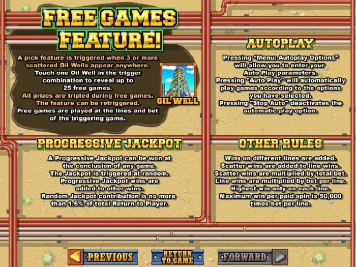 Progressive Jackpots can be won at the conclusion fo any game. Jackpots are triggered at random. Maximum win per paid spin is 50,000 times bet per line. - All Online Pokies