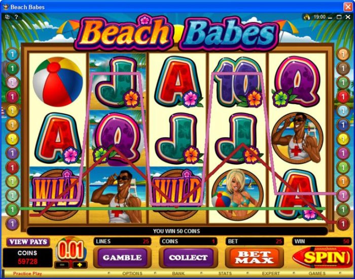 All Online Pokies image of Beach Babes