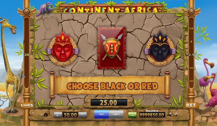 Gamble Feature - To gamble any win press Gamble then select Red or Black. by All Online Pokies