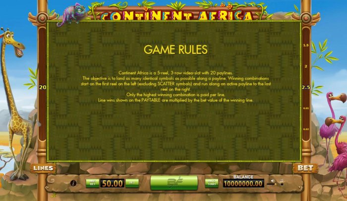 Continent Africa by All Online Pokies