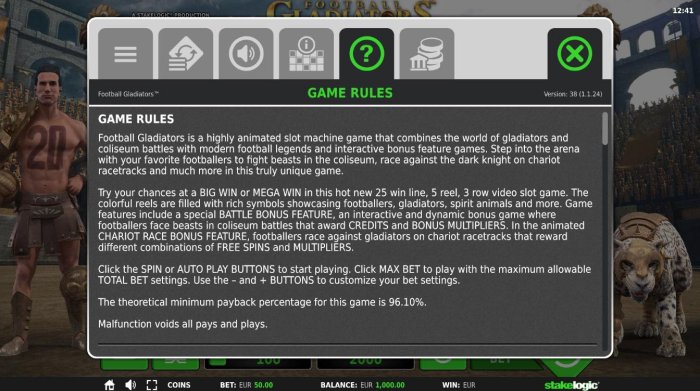 General Game Rules - The theoretical average return to player (RTP) is 96.10%. - All Online Pokies