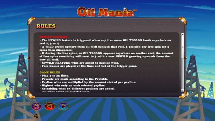 Oil Mania by All Online Pokies