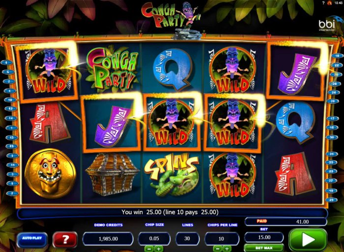 A wnning five of kind by All Online Pokies