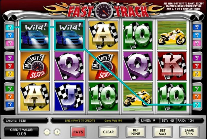 here is an example of a typical 160 coin jackpot - All Online Pokies