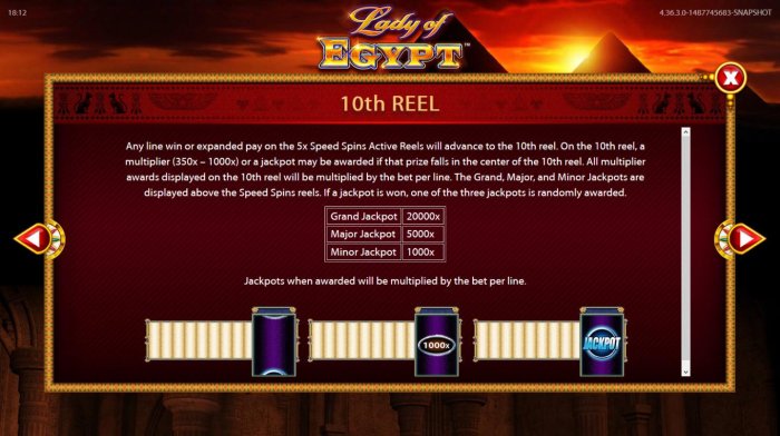 All Online Pokies image of Lady of Egypt